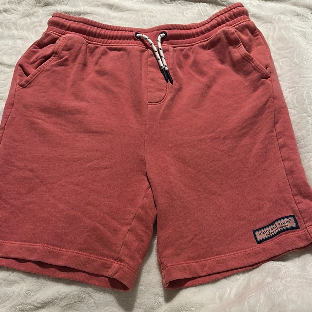 Boys' Sun-Washed Knit Jetty Shorts in Jetty Red Size XL 18